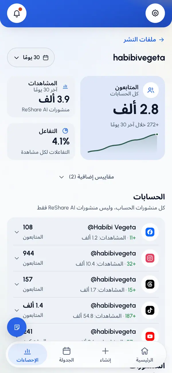 اختر فترة في أعلى الصفحة.
