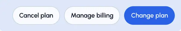 Tap Cancel plan. It shows on a paid plan that isn't complimentary and isn't already set to end.