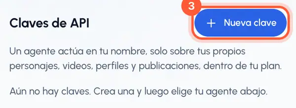 En Claves de API, toca Nueva clave.