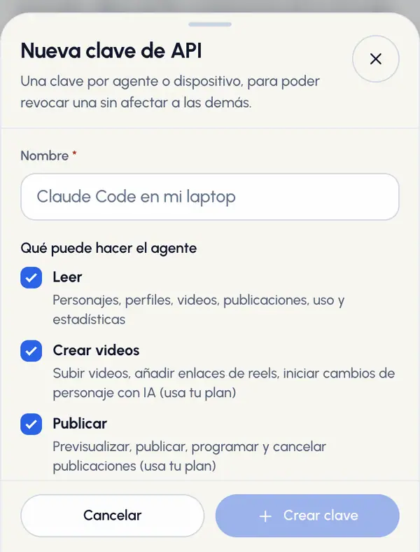 En Qué puede hacer el agente, deja los permisos que necesita el agente. Los tres vienen activados.