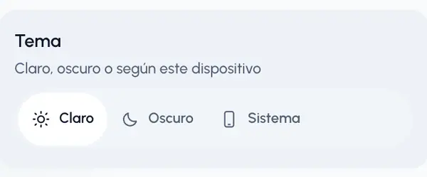 Toca una de las tres opciones.