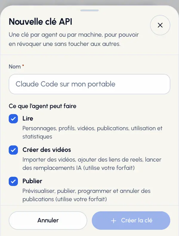 Sous Ce que l’agent peut faire, gardez les autorisations dont l’agent a besoin. Les trois sont activées au départ.