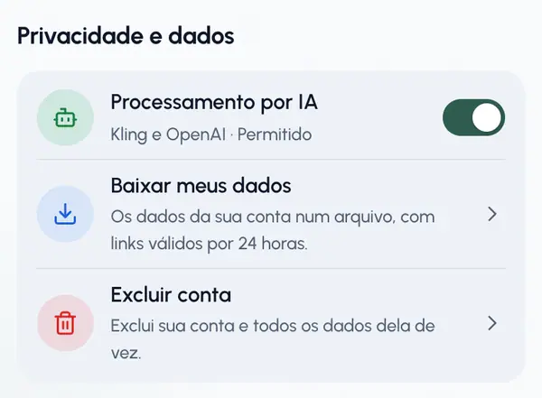 Seus dados e sua privacidade
