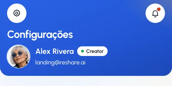 Suas configurações