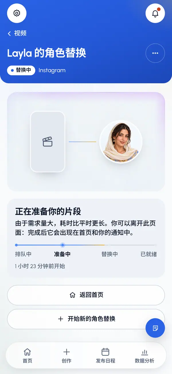 视频制作期间